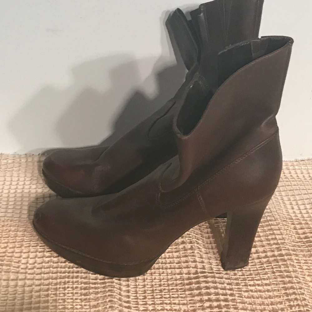Mark Fisher “Lamisa” Mid Calf Platform Boots
